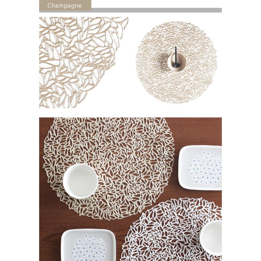 chilewich チルウィッチ円形 PETALランチョンマット 4枚セット chilewich チルウィッチ円形 PETALランチョンマット 4枚セット