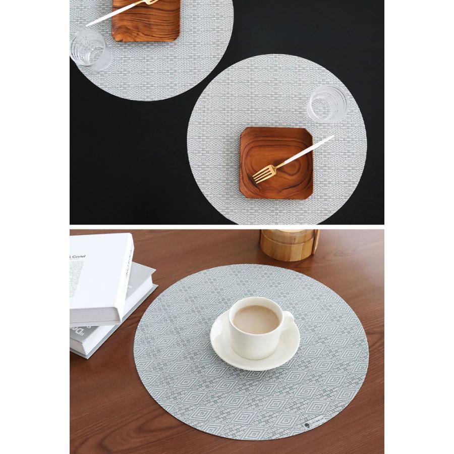 6枚セット　新品未使用　chilewich 円形ランチョンマット チルウィッチ chilewich（チルウィッチ） ランチョンマット ボックスウッド Boxwood