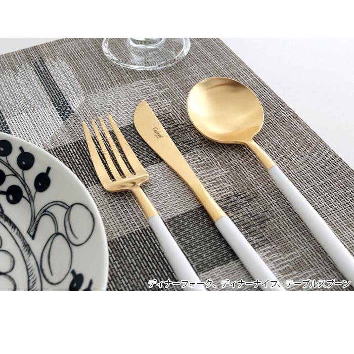 【新品未使用】クチポール ゴア ディナー 6本セット　ゴールド・アイボリー GOA デザート ティースプーン 6点BOXセット アイボリー×ゴールド