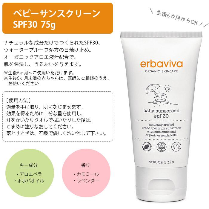 erbaviva（エルバビーバ） オーガニック 日焼け止め ベビーサン