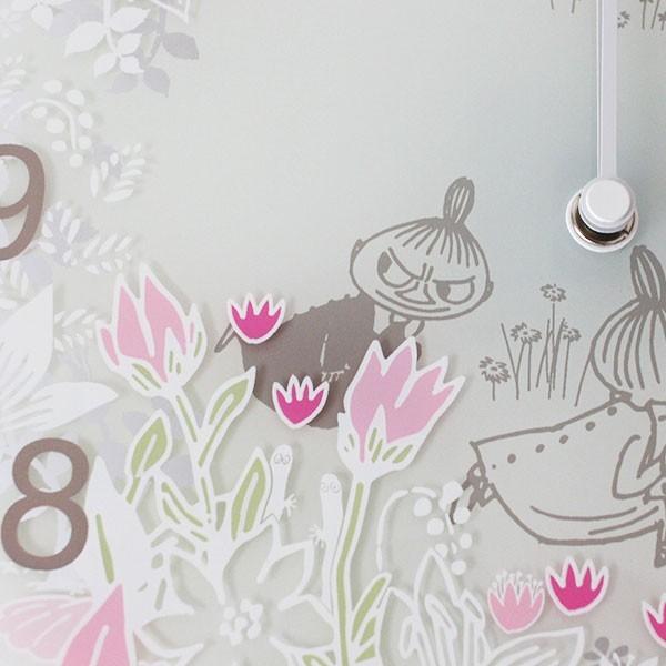 MOOMIN（ムーミン） ガラス ウォール クロック 壁掛け 時計 Little My