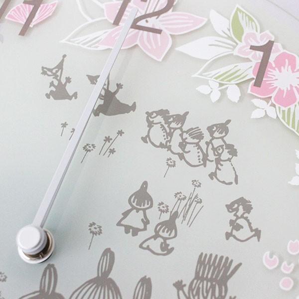 MOOMIN（ムーミン） ガラス ウォール クロック 壁掛け 時計 Little My