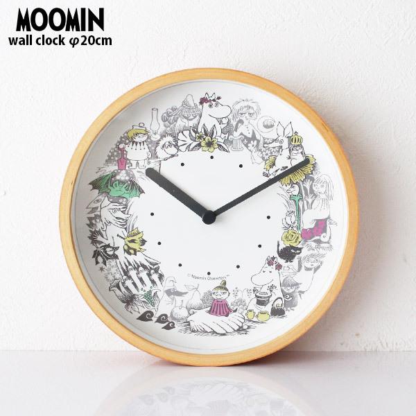 MOOMIN（ムーミン） 木枠 ウォールクロック 壁掛け時計 置時計 リース