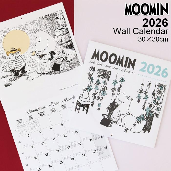 MOOMIN（ムーミン） カレンダー 2026年 ウォールカレンダー 30×30cm