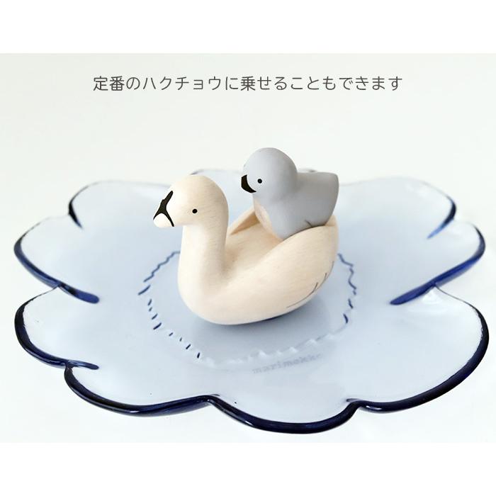 T-LABO polepole ぽれぽれ 木製 置物 夏限定 ぽれぽれ動物 ハクチョウ