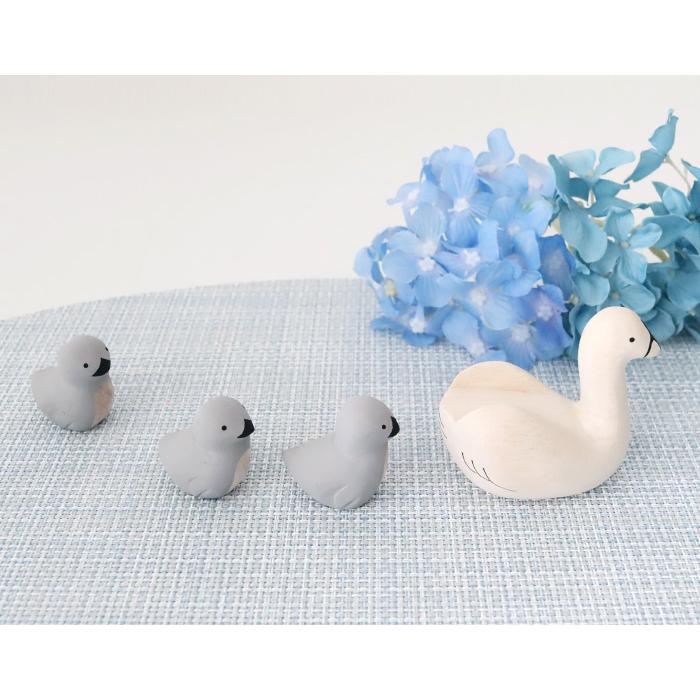 T-LABO polepole ぽれぽれ 木製 置物 夏限定 ぽれぽれ動物 ハクチョウ