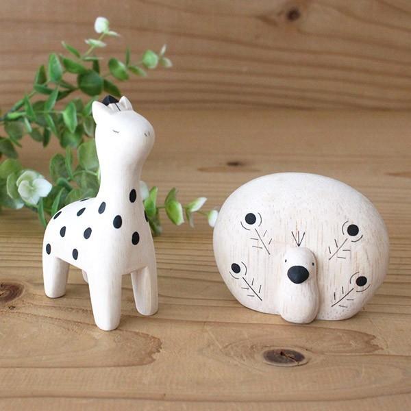 T-LABO polepole ぽれぽれ 木製 置物 ぽれぽれ動物 クジャク : 北欧