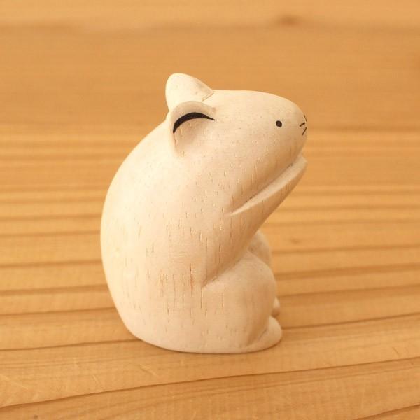 T-LABO polepole ぽれぽれ 木製 置物 ぽれぽれ動物 ネズミ : 北欧雑貨