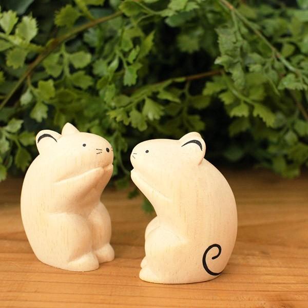 T-LABO polepole ぽれぽれ 木製 置物 ぽれぽれ動物 ネズミ : 北欧雑貨