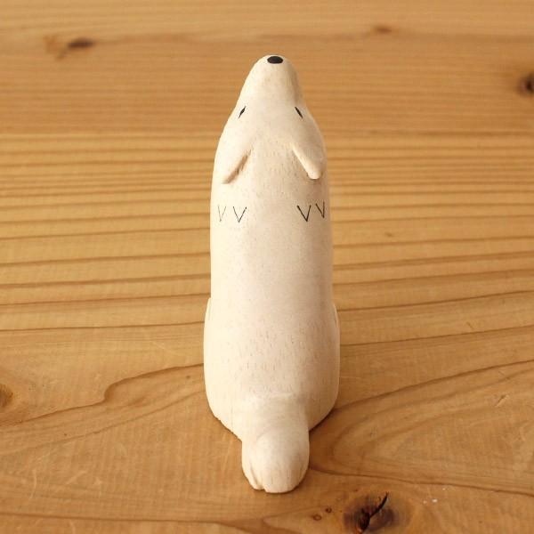 T-LABO polepole ぽれぽれ 木製 置物 ぽれぽれ動物 オオカミ T-LABO polepole ぽれぽれ 木製 置物 ぽれぽれ動物 オオカミ