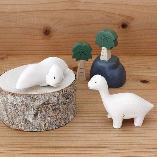 T-LABO polepole ぽれぽれ 木製 置物 恐竜 コモノ ヤシの木 L メール