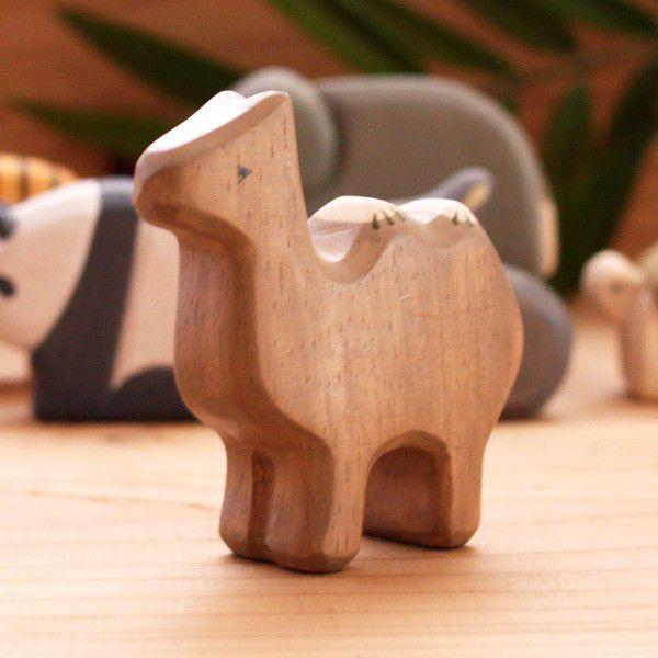 T-LABO polepole ぽれぽれ 木製 置物 ハコブネシリーズ フタコブラクダ 