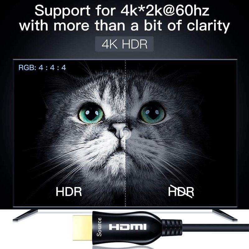 Shuliancable　光ファイバーhdmi　ケーブル,　HDR　HDMIケーブル　60Hz　4K　Ultra　HD　YUV4:4:4