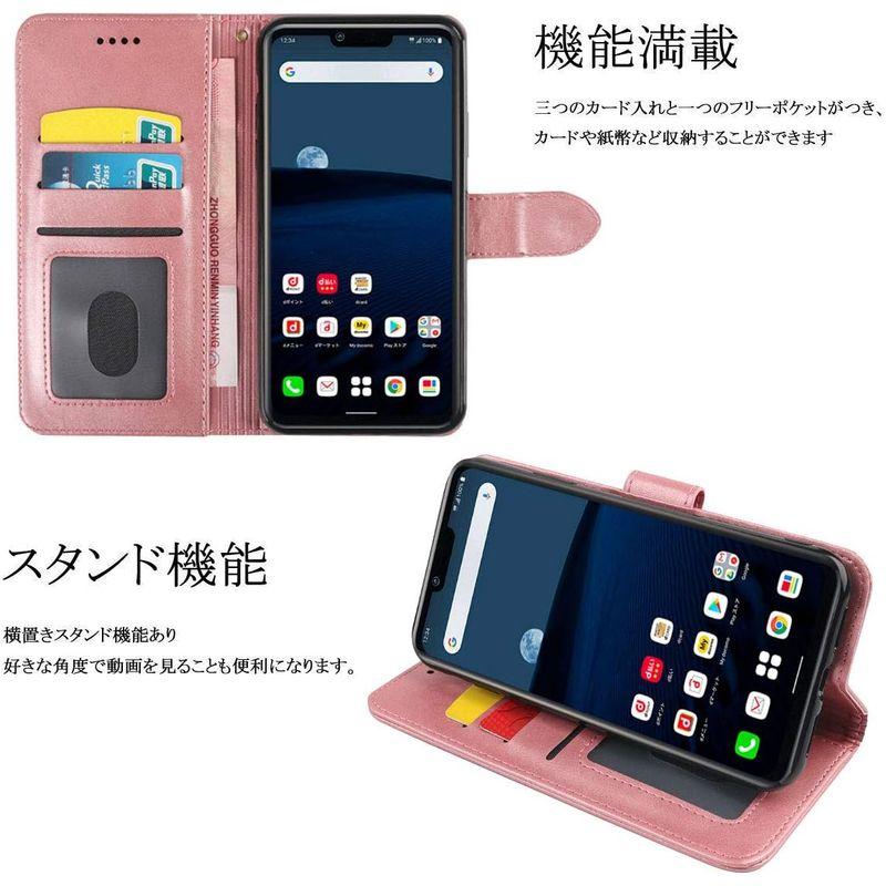 LG Style3 L-41A ケース 手帳型 財布型 レザー 耐衝撃 耐摩擦 全面保護 横置き機能 サイドマグネット カード収納 スタンド｜p-select-market｜03