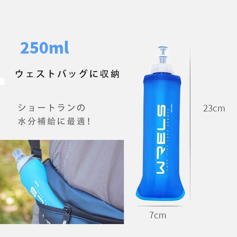 ソフトフラスク ハイドレーション ランニング ボトル 水筒 150ml/250ml/500ml 折りたたみ 防塵キャップ付き 軽量 トララン｜p-select-market｜08