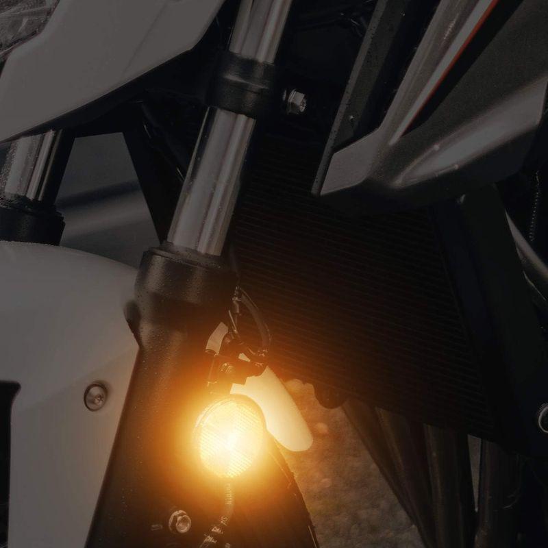 X-STYLE リフレクター バイク LED反射板 黄色い 12V 車用 24連 サイドマーカーランプ ウインカー 補助ブレーキ カスタム｜p-select-market｜07