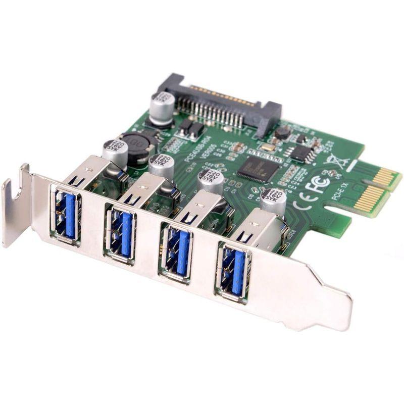 Cablecc Low Profile 4 Ports PCI-E to USB 3.0 HUB PCI Express Expansion｜p-select-market｜13