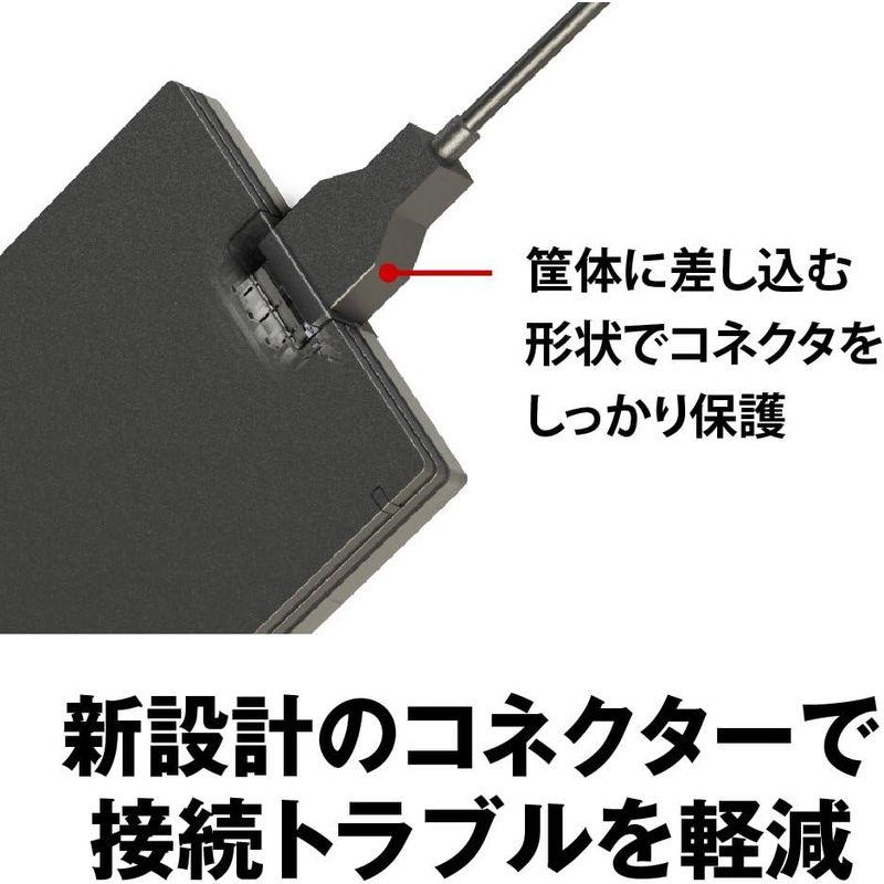 BUFFALO USB3.1(Gen.1)対応 ポータブルHDD スタンダードモデル ブラック 1TB HD-PCG1.0U3-BBA｜p-select-market｜04