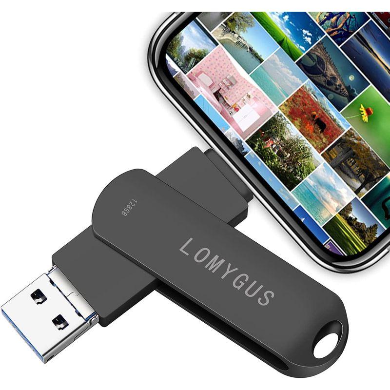 i-Phone USBメモリ128GB USBフラッシュドライブ, LOMYGUS一本三役（USB 3.0ポート&iOS ポート&Micro｜p-select-market｜05