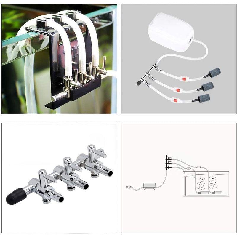 CTRICALVER エアチューブ 3分岐 & 逆流防止弁 & キスゴム 水槽 エアーポンプ エアレーション アクアリウム バブルカウンター｜p-select-market｜04