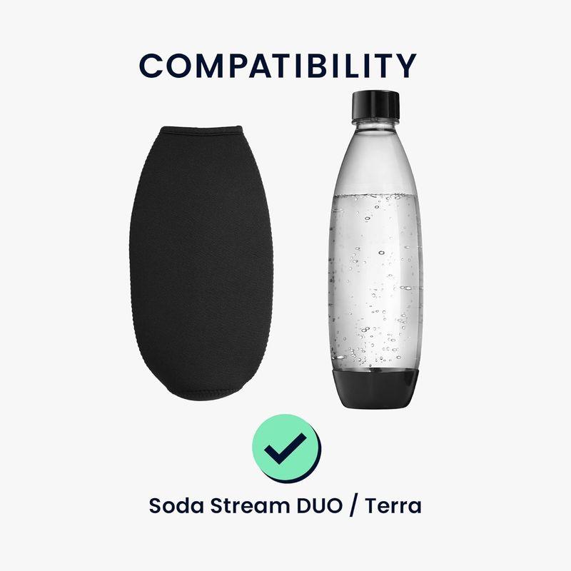 kwmobile 2x Soda Stream 615ml ボトルカバー ネオプレン製 - ソーダストリーム マイボトル 傷防止 スリーブ｜p-select-market｜05