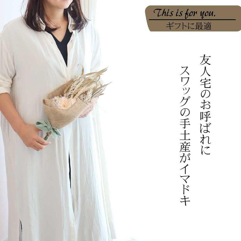 Sakuya(咲屋) スワッグ プリザーブドフラワー ドライフラワーブーケ フラワー 花束 ホワイト｜p-select-market｜09