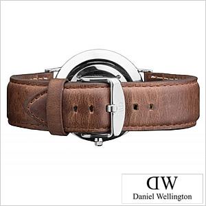 ダニエル ウェリントン 腕時計 Daniel Wellington クラシック レザーベルト カーディフ シルバー 0410DW メンズ レディース ユニセックス セール | Daniel Wellington