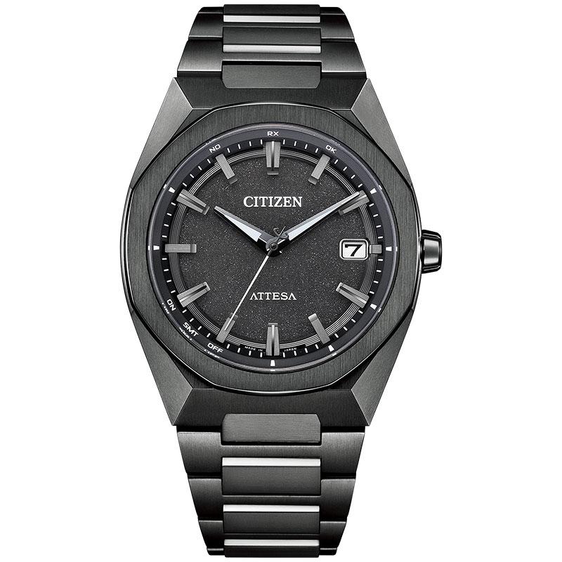 シチズン 腕時計 CITIZEN 時計 シチズン CITIZEN アテッサ ソーラーエコ・ドライブ電波時計 ブラック メンズ CB3045-61E  ブランド |  | 01