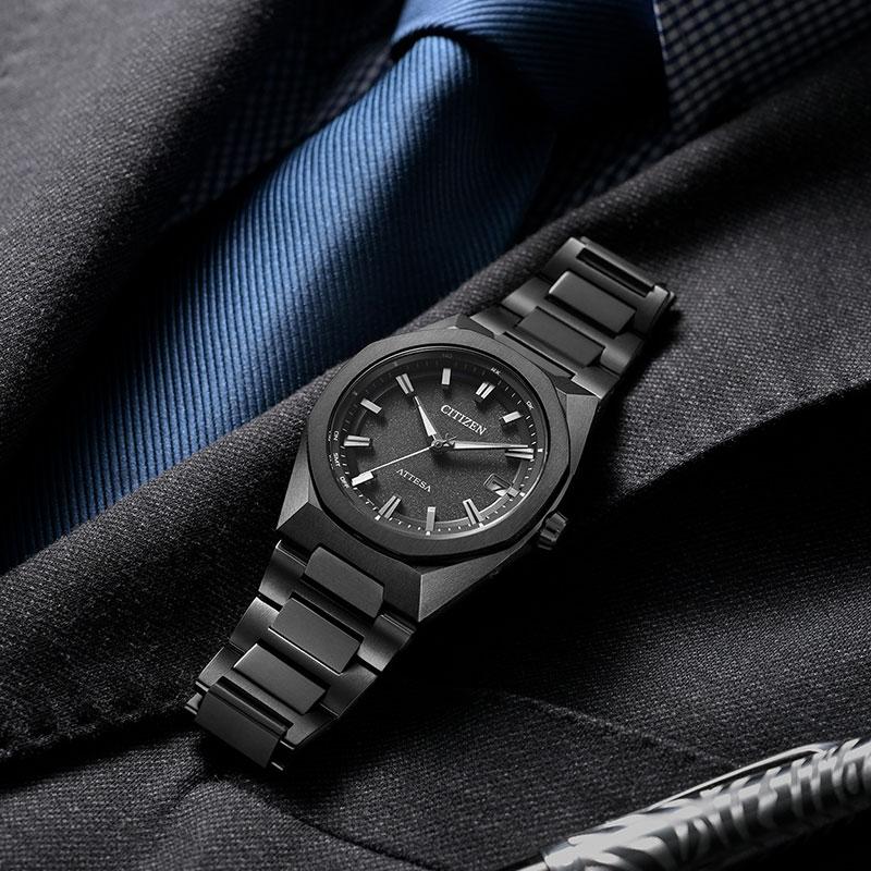 シチズン 腕時計 CITIZEN 時計 シチズン CITIZEN アテッサ ソーラーエコ・ドライブ電波時計 ブラック メンズ CB3045-61E  ブランド |  | 04