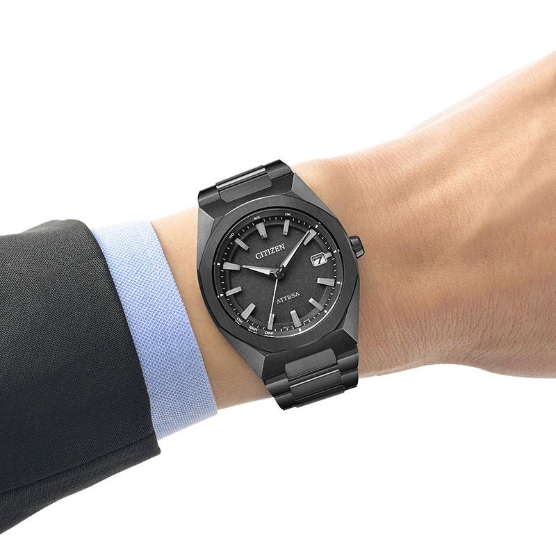 シチズン 腕時計 CITIZEN 時計 シチズン CITIZEN アテッサ ソーラーエコ・ドライブ電波時計 ブラック メンズ CB3045-61E  ブランド |  | 06