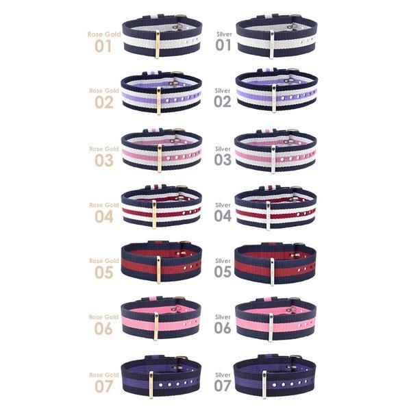 ダニエルウェリントン ベルト 純正 DanielWellington 替えベルト ダニエル ウェリントン 腕時計 時計 バンド ストラップ ナイロン NATO ベルト ホワイト | Daniel Wellington | 01