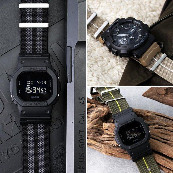 驚くほど伸びる!! G-SHOCK 対応ベルト Gショック ベルト ウルトラストレッチナイロンストラップ カシオ CASIO GSHOCK ジーショック ベルト交換 交換用ベルト |  | 06