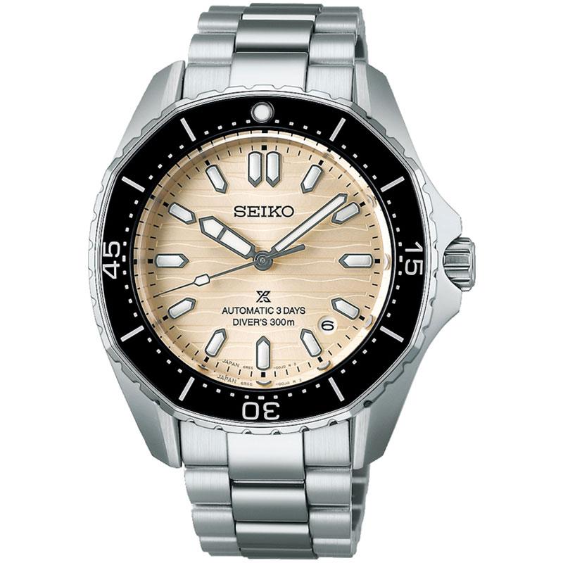 セイコー 腕時計 SEIKO 時計 プロスペックス ダイバースキューバ PROSPEX メンズ 腕時計 パールベージュ 機械式 自動巻き SBDC201 |  | 01