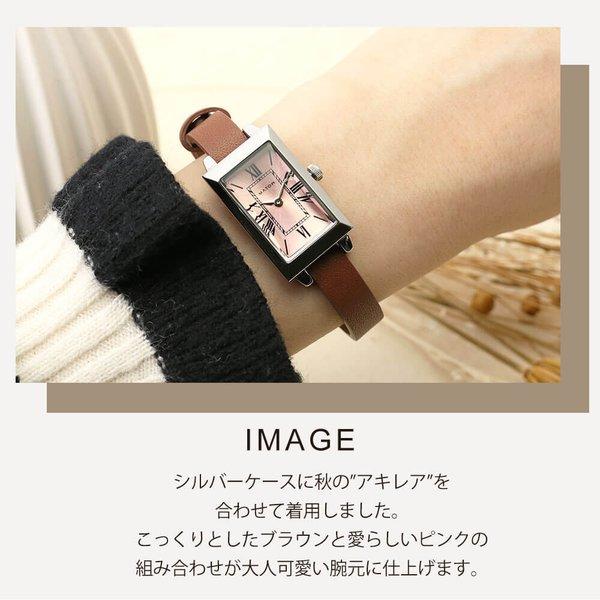 小さめ 人気 レディース 腕時計 ] マトウ 時計 MATOW スクエア 四角 女性 ブランド 日本製 細ベルト 小ぶり 小型 華奢 革ベルト レザー ストラップ ベルト | MATOW（時計） | 08
