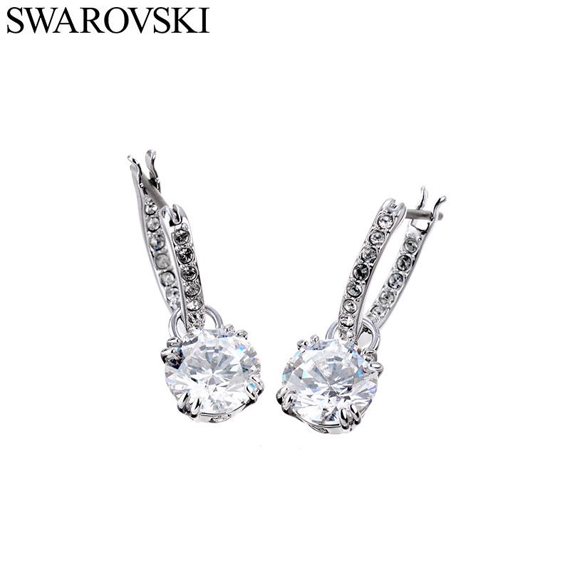 スワロフスキー スティラ ピアス Swarovski ドロップ ラウンドカット Stilla レディース 女性 アクセサリー アクセ ...