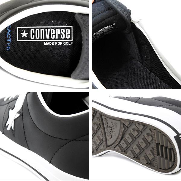 【追加】コンバース ゴルフシューズ メンズ スパイクレス 本革 撥水加工 ワンスター  CONVERSE ONESTARGF 定番｜p-springs｜08