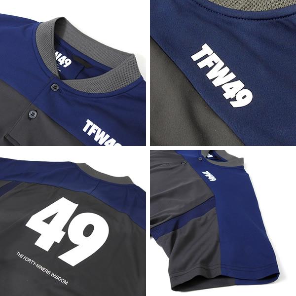 TFW49 ゴルフ メンズ ポロシャツ 半袖 ストレッチ 吸水速乾 UVカット 