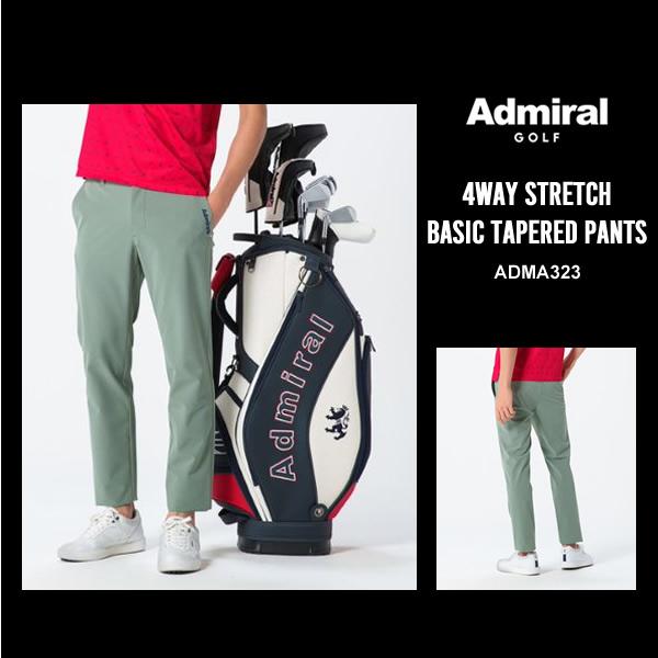 Admiral Golf（アドミラルゴルフ） メンズ パンツ テーパード ツイル