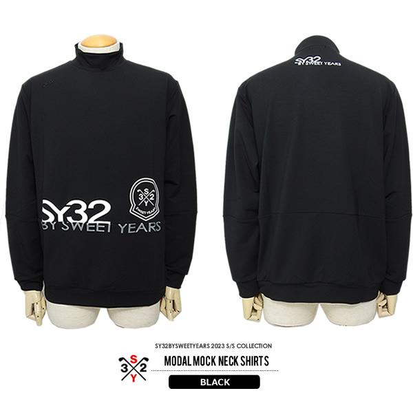 SY32 by SWEET YEARS ゴルフ メンズ カットソー モックネック