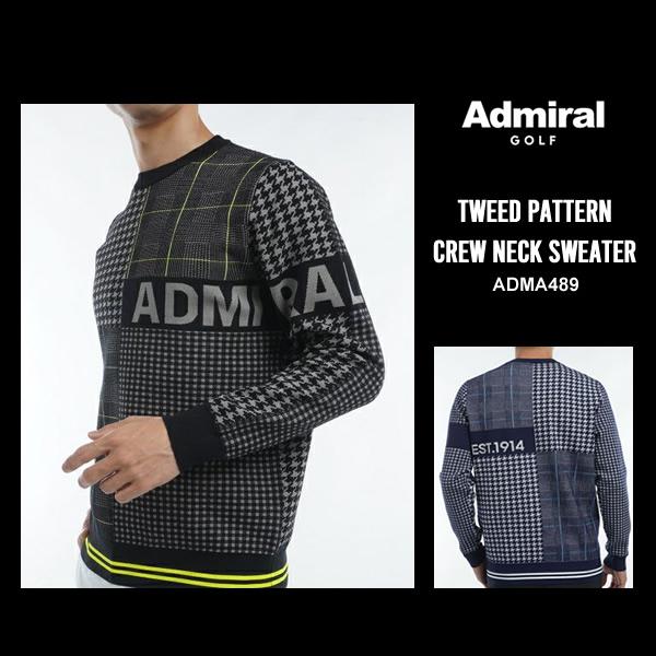 Admiral Golf（アドミラルゴルフ） メンズ ニット クルーネック 保温