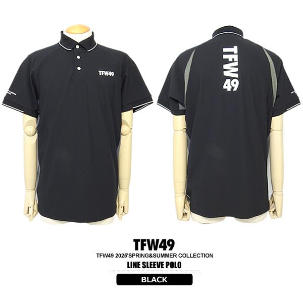 TFW49 ゴルフ メンズ ポロシャツ 半袖 ストレッチ 吸水速乾 UVカット