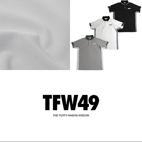 【新品未使用】TFW49ポロシャツ 2025年コンペ限定品 Lサイズ TFW49 ゴルフ メンズ ポロシャツ 半袖 ストレッチ 吸水速乾 UVカット