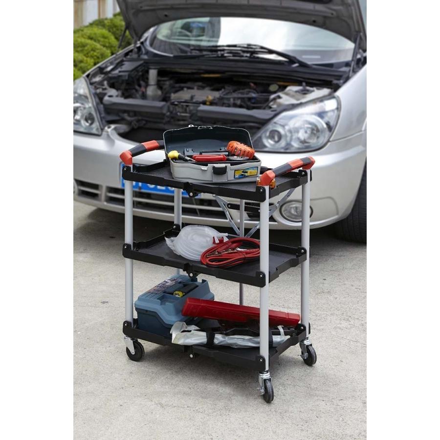 ワゴン　スペースエイジ　キャスター付き　レトロ　4段 スペースエイジ ツールワゴン 多機能ワゴン 什器 収納 ミッド