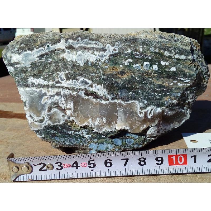 国産 瑪瑙 メノウ めのう 母岩付き パワーストーン 美品 鑑賞石 水石 