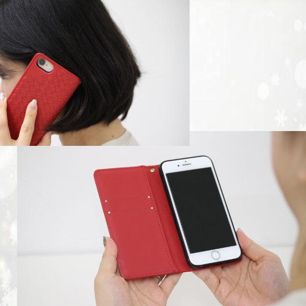 iPhone 11 X Xs XR 8 7 6s 6 SE ケース 手帳型ケース 編込み 手帳 編み込み 手帳型 スマホケース スマホカバー カバー 手帳型ケース 耐衝撃 革 レザー SIMフリー | ブランド登録なし | 09