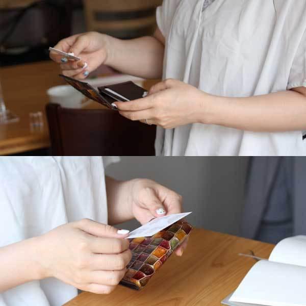 カードケース  名刺入れ 本革 オシャレ 可愛い ビジネス 学生 メンズ レディース 女子 キラキラ 使いやすい シンプル レザー ブランド ギフト プレゼント | ブランド登録なし | 10