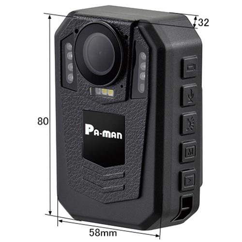 ボディカメラ REAL Rec Pro 防水 IP65 赤外線LED 2.0インチ液晶 16GB