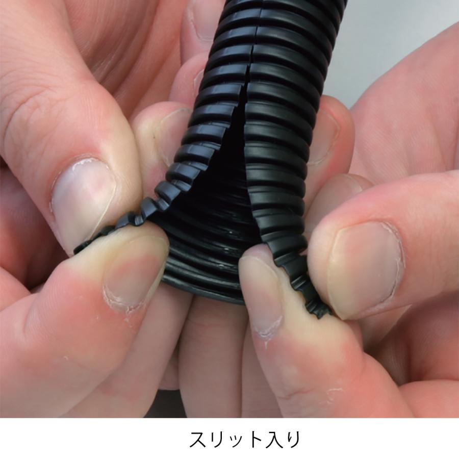 レビュー高評価の商品! コルゲートチューブ 配線 スリット入 100m 内径φ5mm 電装 外径φ7mm ケース入 自動車 車用工具、修理、ガレージ用品 コルゲートチューブ 40本 スリット入りです!