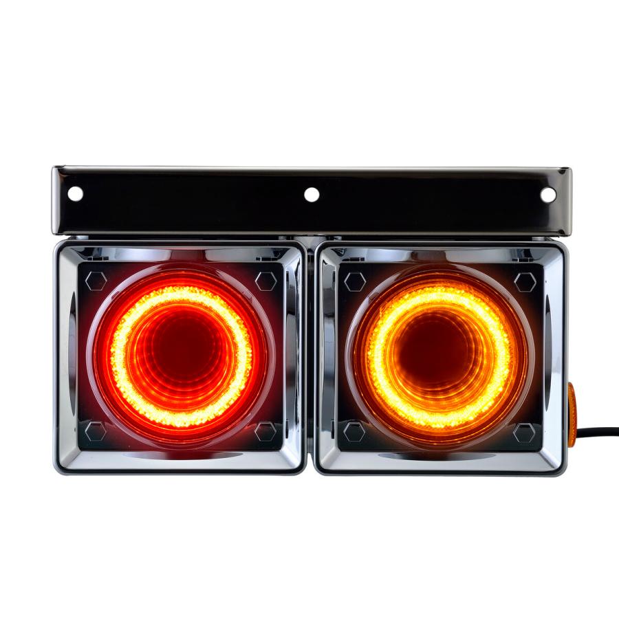 テールランプ blackhole DC24V 2連 2個セット 防水 [ウィンカー