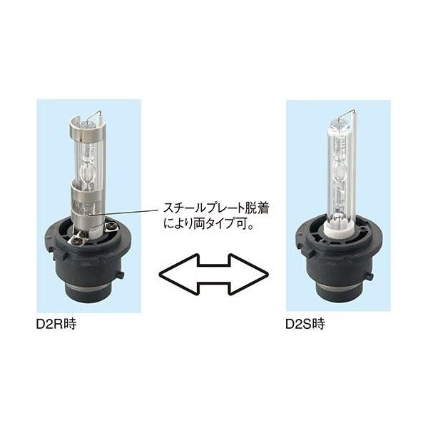HIDバルブ D2K D2R・D2S共通 DC12/24V 2個セット 6000K 1800時間耐久